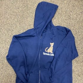 Adult 3XL - Navy Blue Zip-up Hoodie item