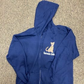 Adult Small - Navy Blue Zip-up Hoodie item