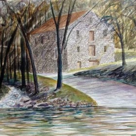 Diana Suttenfield matted print-Tobacco Warehouse item