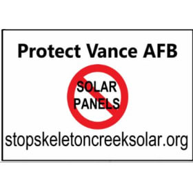 Protect Vance AFB Yard Sign item
