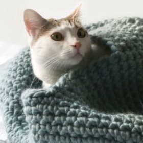 Cocon tricoté à la main item