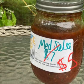 $5 Medium Salsa (16oz Mason Jar) item