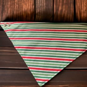 Dog Bandana Stripes w Snaps item