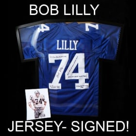 Signed Dallas Cowboys Bob Lilly Jersey item