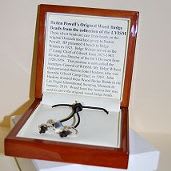 3 Beads w/ Teak-colored Presentation Box item