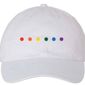 Classic PRISM 6-Dot Dad Hat (White) item