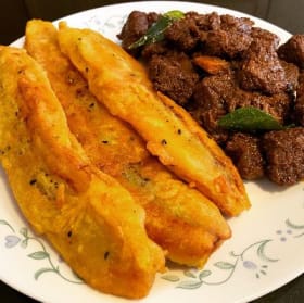 KF - Pazhampori & Beef Roast item