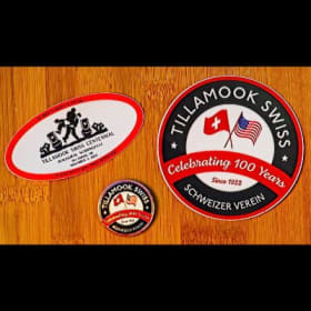 Tillamook Swiss Sticker or Lapel Pin - WILL CALL TILLAMOOK item