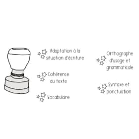 Lot de 5 étampes « Critères français » item