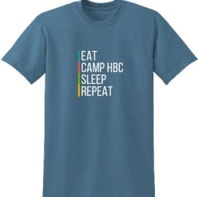 Eat, Camp HBC, Sleep, Repeat T-Shirt item