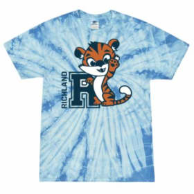 Tiger T-Shirt (Blue Tie-Dye) - Youth item