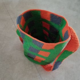 Green, Orange & Grey Bag by Lancheros item