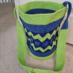 Green, Blue & Black Bag by Lancheros item