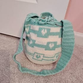 Beige & Terquise Small Bag by Lancheros item