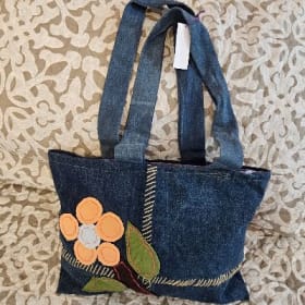 Jean Bag with flower design by Lancheros item