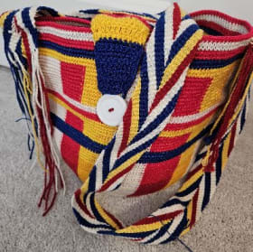 Multi-Color Bag with tassels by Lancheros item