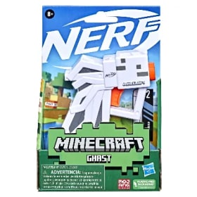Nerf MicroShots Minecraft Ghast Mini Kids Toy Blaster with 2 item