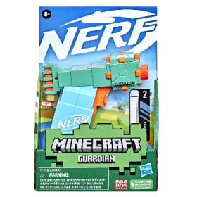 Nerf MicroShots Minecraft Guardian Mini Kids Toy Blaster wit item