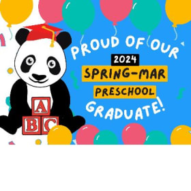 Spring Mar Preschool Graduation Lawn Signs item