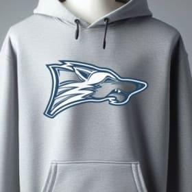 Wolf Logo Grey Hoodie item