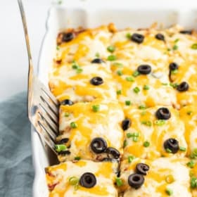 Creamy Green Chili Chicken Stacked Enchiladas item