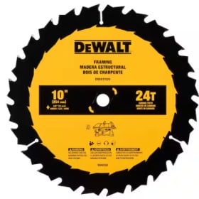 Dewalt 10 inch 24 teeth saw blade item