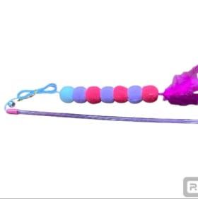 Canne à pêche - Boules roses et mauve item