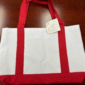 Blank White Canvas Tote Bag item