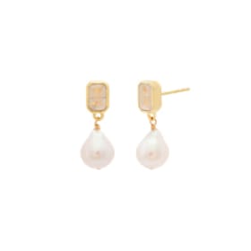 Leah Alexandra Baroque Petite Drop Earrings item