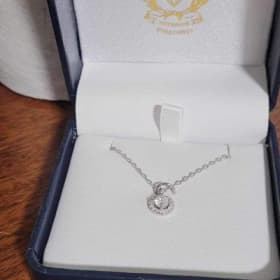 Sterling Silver and CZ necklace item