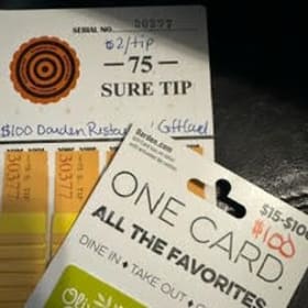 $100 Darden Restaurant Gift Card item