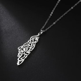 Map Necklace (Silver) item
