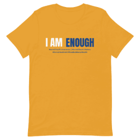 Soror - I AM ENOUGH T-shirt (Mustard) item