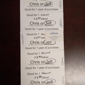 5 Game Time Haircut Coupons item