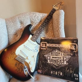 Night Ranger autographed guitar item