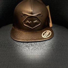 NastyPig Faux Leather Flat Brim Hat item