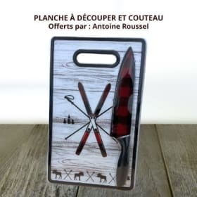 Planche à découper et couteau item