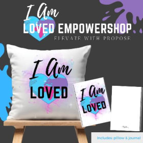 Full Color Custom Affirmation Pillow & Journal Set item