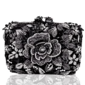 Inspired By Princess Diana Black/Grey/Silver Purse item
