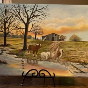 Painting of Mack, Crystal and Tilly by Artis Jean Corwin item