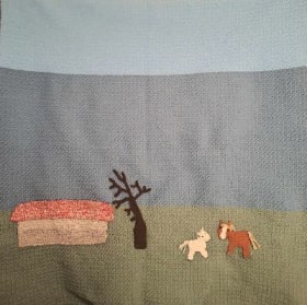 Hand Crocheted Mack and Lilly Blanket by Kim Stepp item