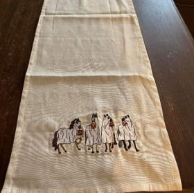 Embroidered Spooky Horse Table Runner item