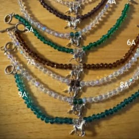 Handmade Horse Charm Bracelet - 5A Green item