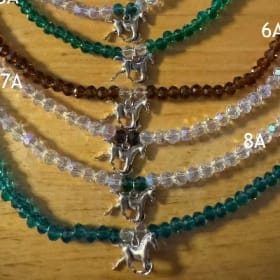 Handmade Horse Charm Bracelet - 9A Green item