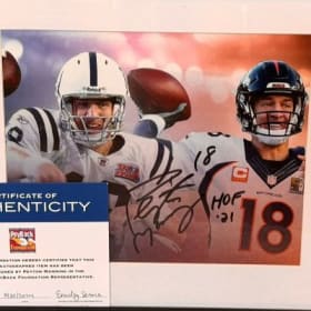 Autographed Peyton Manning Picture item