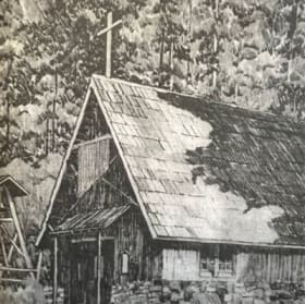 Black & White Sketch of Chapel Notecard (6pk with envelopes) item