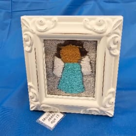 Cross-Stitch Angel in Frame item