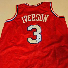 Allen Iverson Signed Jersey item