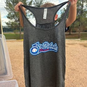 LARGE Womens SLL Grey Bella Canva Tank Top item