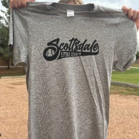 YOUTH LARGE SLL Grey & Black Performance TShirt item